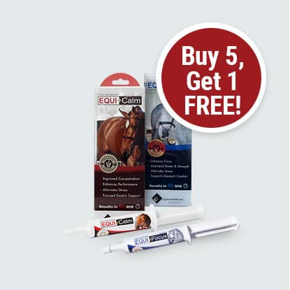 Equi-Calm & Equi-Focus Horse Calmers on sale at FarmVet.